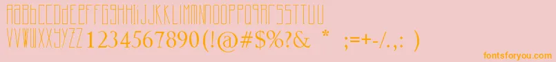Cherrymoon Font – Orange Fonts on Pink Background