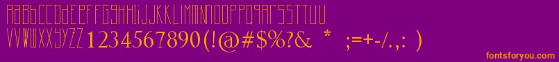 Cherrymoon Font – Orange Fonts on Purple Background