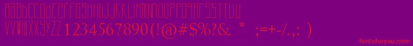 Шрифт Cherrymoon – красные шрифты на фиолетовом фоне