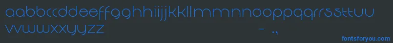 DecomartFf4f Font – Blue Fonts on Black Background