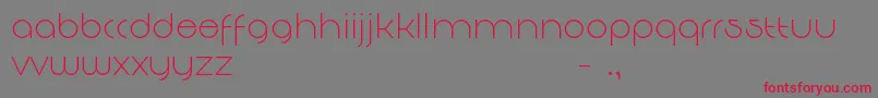 DecomartFf4f Font – Red Fonts on Gray Background