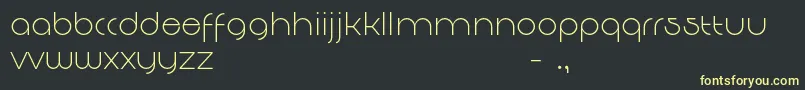 DecomartFf4f Font – Yellow Fonts on Black Background