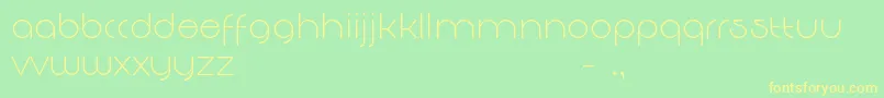 DecomartFf4f Font – Yellow Fonts on Green Background