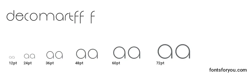 Größen der Schriftart DecomartFf4f (103172)