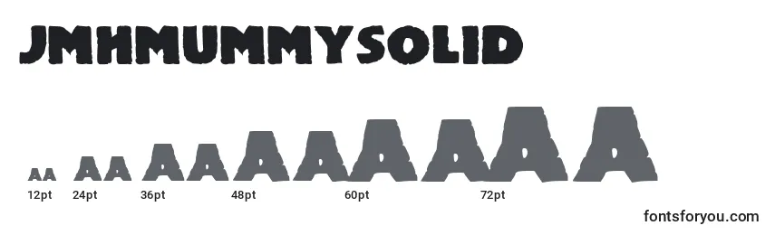 Размеры шрифта JmhMummySolid (103173)