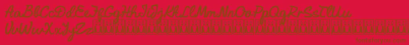 Lisätietoja AleidaDemo-fontista AleidaDemo-fontti – ruskeat fontit punaisella taustalla