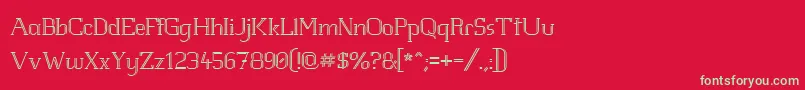 Шрифт WhiteLineFeverLight1.00 – зелёные шрифты на красном фоне