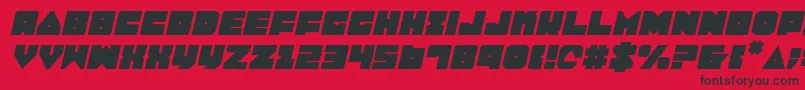 LoboTommyItalic Font – Black Fonts on Red Background