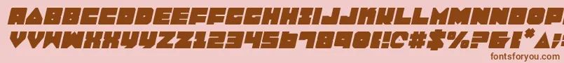 LoboTommyItalic Font – Brown Fonts on Pink Background
