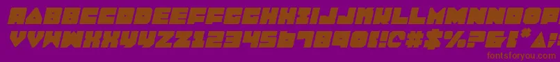 LoboTommyItalic Font – Brown Fonts on Purple Background