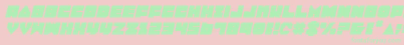 LoboTommyItalic Font – Green Fonts on Pink Background