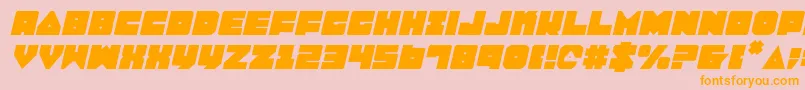 LoboTommyItalic Font – Orange Fonts on Pink Background