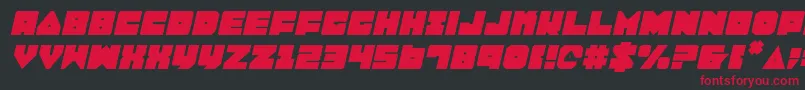 LoboTommyItalic Font – Red Fonts on Black Background