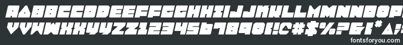 LoboTommyItalic Font – White Fonts on Black Background