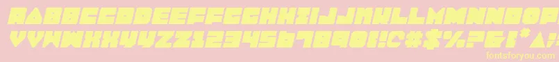 LoboTommyItalic Font – Yellow Fonts on Pink Background