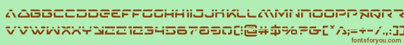 4114blasterv2laser Font – Brown Fonts on Green Background