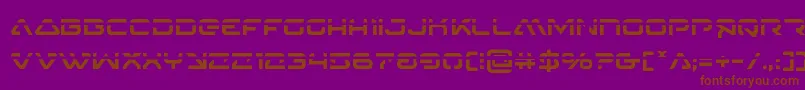 4114blasterv2laser Font – Brown Fonts on Purple Background