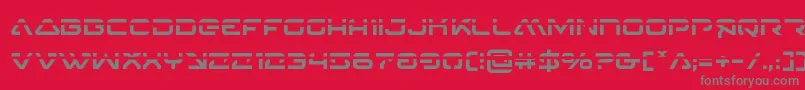 4114blasterv2laser Font – Gray Fonts on Red Background