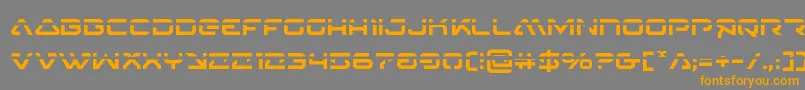 4114blasterv2laser Font – Orange Fonts on Gray Background