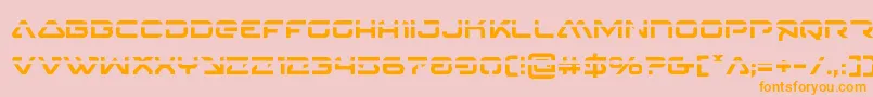 4114blasterv2laser Font – Orange Fonts on Pink Background