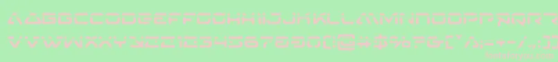 4114blasterv2laser-fontti – vaaleanpunaiset fontit vihreällä taustalla