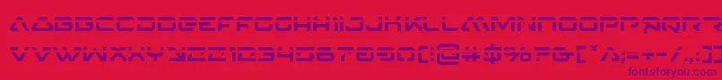 4114blasterv2laser Font – Purple Fonts on Red Background