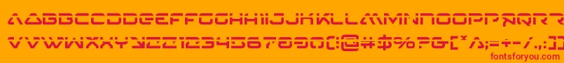 4114blasterv2laser Font – Red Fonts on Orange Background