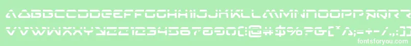 4114blasterv2laser Font – White Fonts on Green Background