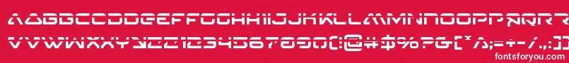 4114blasterv2laser Font – White Fonts on Red Background