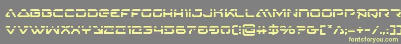 4114blasterv2laser-fontti – keltaiset fontit harmaalla taustalla