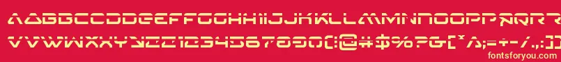 4114blasterv2laser Font – Yellow Fonts on Red Background