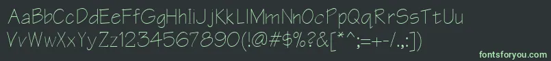 Шрифт Ar866n – зелёные шрифты на чёрном фоне