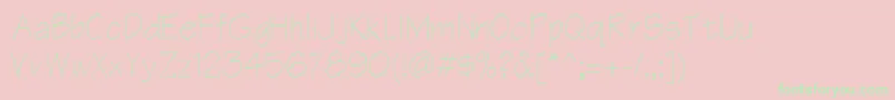 Ar866n Font – Green Fonts on Pink Background