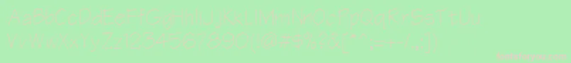 Ar866n Font – Pink Fonts on Green Background