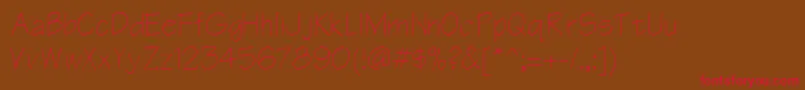 Ar866n Font – Red Fonts on Brown Background