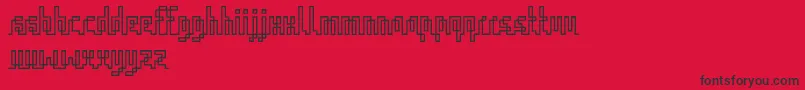 IqqRegular Font – Black Fonts on Red Background