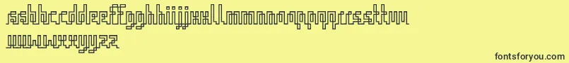 IqqRegular Font – Black Fonts on Yellow Background