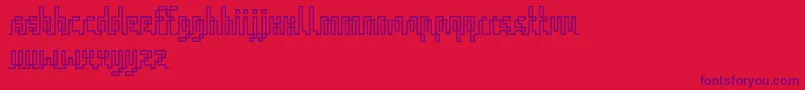 IqqRegular Font – Purple Fonts on Red Background