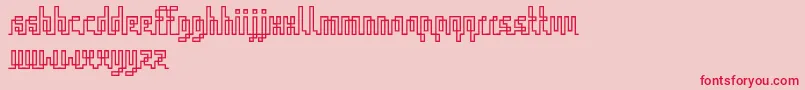 IqqRegular Font – Red Fonts on Pink Background