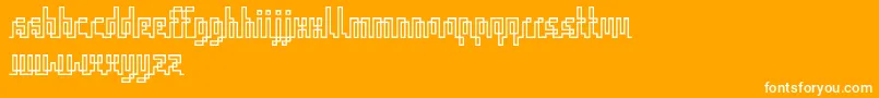 IqqRegular Font – White Fonts on Orange Background