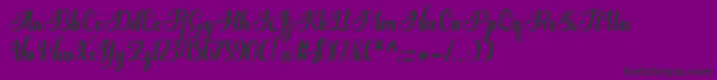 Quantum Font – Black Fonts on Purple Background