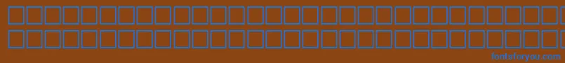 Шрифт ToolRegular – синие шрифты на коричневом фоне