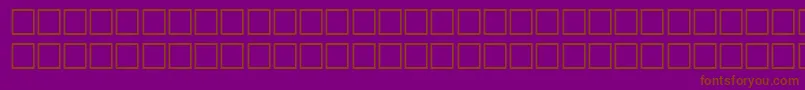 Шрифт ToolRegular – коричневые шрифты на фиолетовом фоне