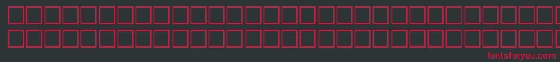 フォントToolRegular – 黒い背景に赤い文字
