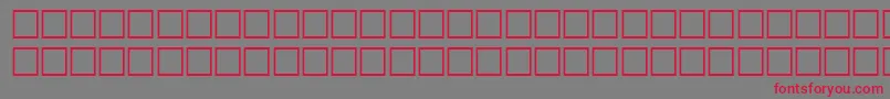 Шрифт ToolRegular – красные шрифты на сером фоне