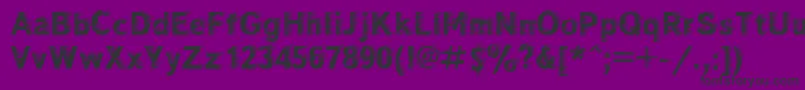 Windctt Font – Black Fonts on Purple Background