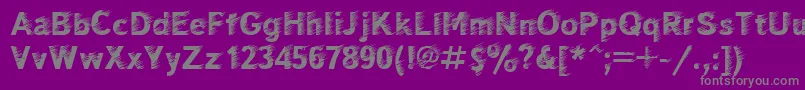 Windctt Font – Gray Fonts on Purple Background