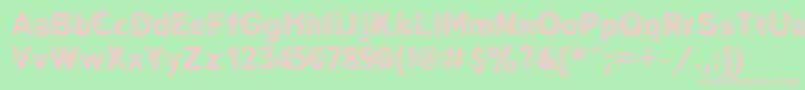 Windctt Font – Pink Fonts on Green Background