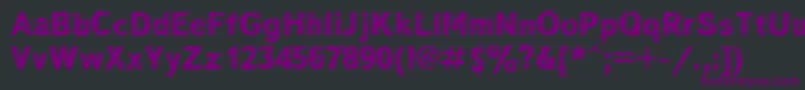 Windctt Font – Purple Fonts on Black Background