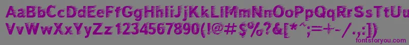 Police Windctt – polices violettes sur fond gris